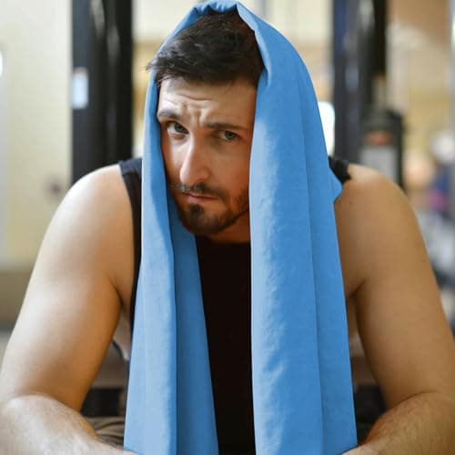 Style Slice Go Microfiber Towel - Quick-dry Lightweight Super Absorbent Travel Towel Sports Beach Gym Camping Hiking Drying Pets - Small Medium Extra Large (Light Blue, Small 100cm x 50cm)… — view 5