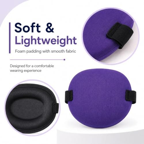 Eye Patch Set 6 Pack Adjustable 3D Eye Covers for Adults Kids — view 5