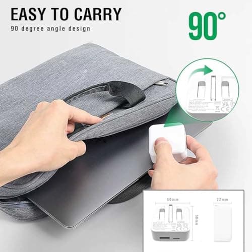 TheMax 3 Pin USB Type C and Type A Foldable UK Plug QC PD Replacement for iOSiphone Series,Tablet, Samsung Galaxy Series and Huawei 20W Charger — view 5
