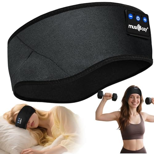 MUSICOZY Sleep Headphones Headband for Side Sleepers Bluetooth 5.4
