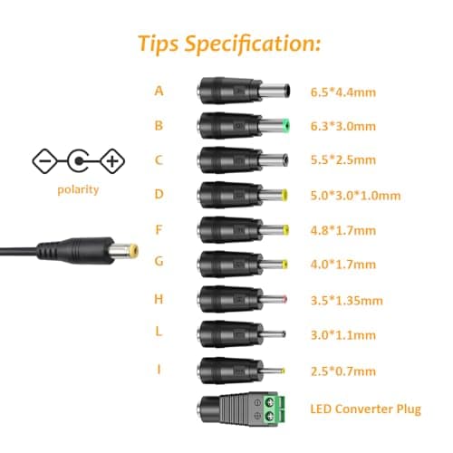 Zolt 34W Universal Power Adapter 3V 4.5V 5V 6V 7.5V 9V 12V 2A Max — view 2