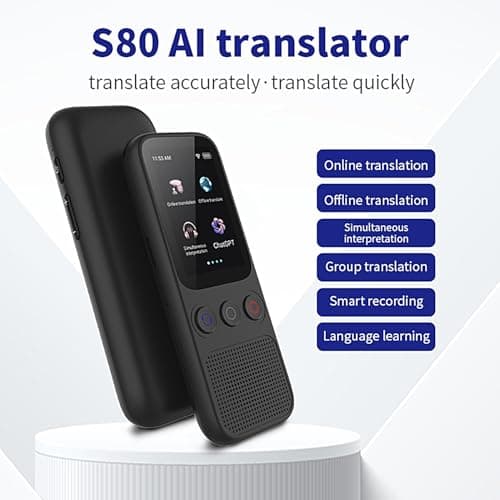 Portable Foreign Translator - 3.5 Inch HD Touchscreen Photo Translation, Noise Canceling Microphones, 1500mAh Long Battery Life, Electronic Pocket Interpreter | for Office — view 6