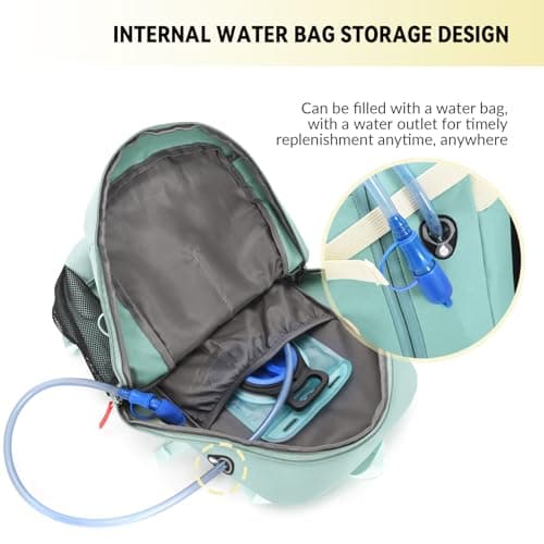 Bseash 40L Lightweight Waterproof Hiking Backpack with Rain Cover,Outdoor Sport Travel Daypack for Camping Climbing Skiing Cycling — view 6