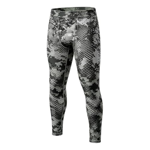Generisch Men's Functional Underwear, Motorcycle Thermal Underwear, Sports Undershirt, Sports Undershirt and Compression Trousers Set, Lightweight Tracksuit, Colour Block Sports Suit, gray, L — view 4
