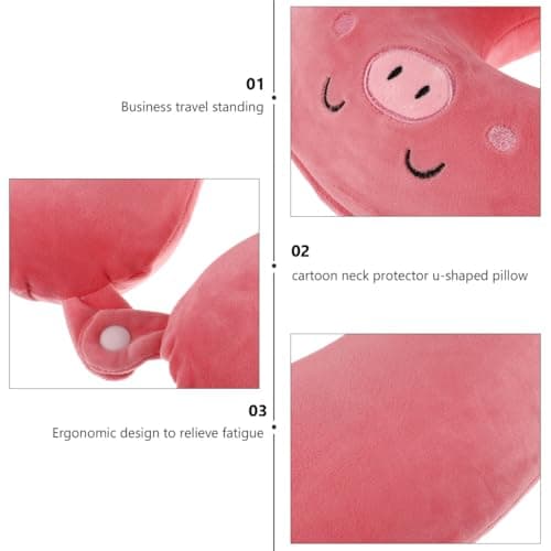 BESTYASH U-shaped Pillow for Travel and Sleeping Neoprene Material Neck Support Pillow Cervical Spine Design for Long Trips — view 3