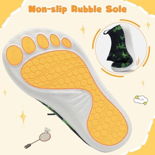 JOINFREE Boys Toddler Barefoot Walking Shoes NavyDinasour — view 6