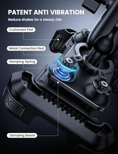 Lamicall Motorbike Phone Holder, [Anti-Theft] Motorcycle Phone Mount Bike — view 3