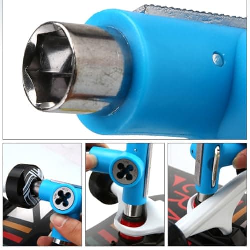 HEANUJJ Skateboard Tool Metal T-tool for Longboards Mini Skateboards Blue — view 6