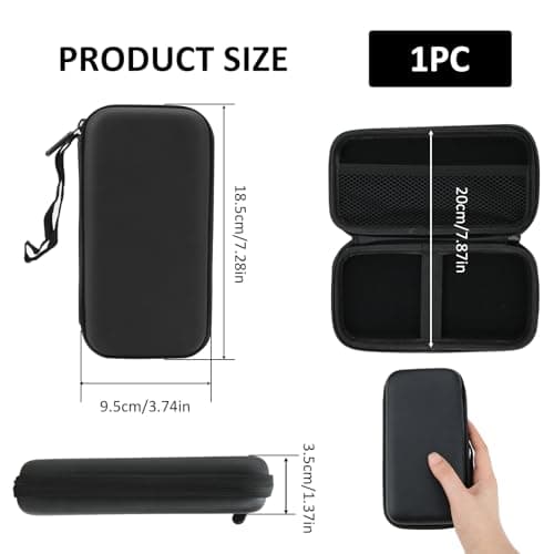 Power Bank Case Shockproof Carrying Case Travel Cable Organiser Hard Drive Case Travel Bags Organiser EVA Tech Pouch Multifunctional Cable Bag for Electronics Travelling Essentials Accessories — view 2