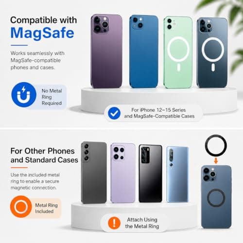 Stroller Magnetic Phone Holder, Handlebar Mounts Compatible with MagSafe — view 5