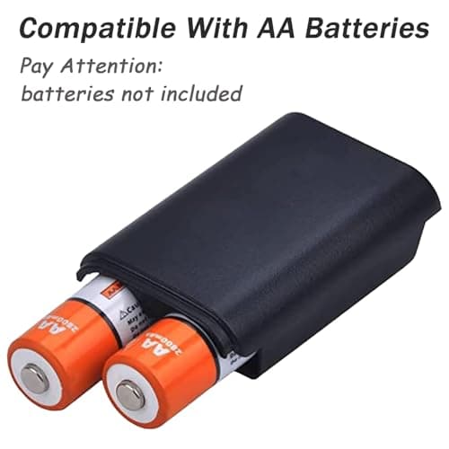 2 Pcs Battery Pack for Xbox 360 Controller for Xbox 360 Battery Pack,Black — view 4