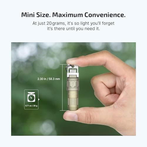 OLIGHT iUltra OAL Keychain Rechargeable Mini EDC Torch, Olive Green — view 6
