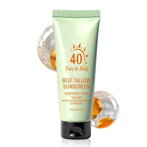 Organic Sunscreen SPF 40 Natural Lightweight 2.47 Oz