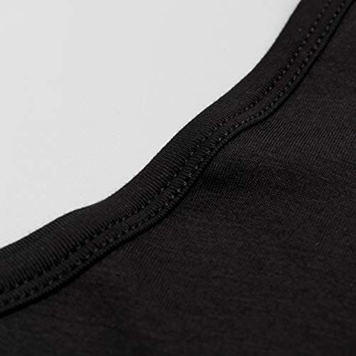 Mcilia Women's Ultrathin Modal Thermal Baselayer Top Scoop Neck Long Sleeve Undershirt Black Medium (UK Size 12 14) — view 6
