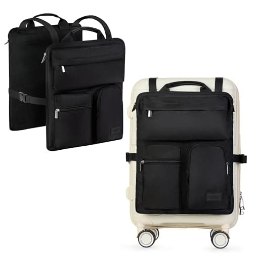 BAREFOOT CARIBOU Over Luggage Organizer, 16 Inch Laptop Sleeve, Black
