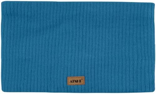 ATNKE Winter Warm Neck Gaiters Thicken Windproof Scarves Dust Face Mask Ski Circle Double Layer Fleece Lined Knit Scarf Gifts for Men and Women/Peacock Blue — view 2