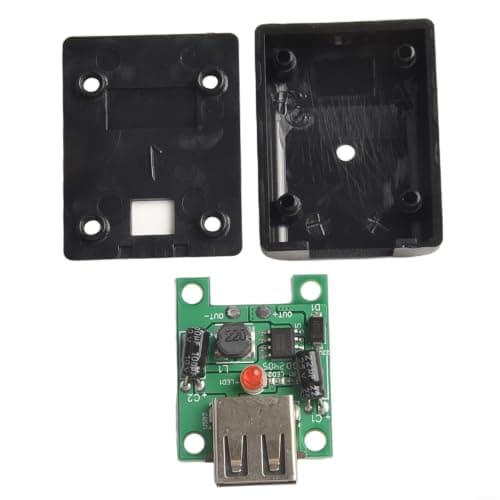 Solar Power Bank Voltage Regulator 5-22V Input 2A Output Step Down Converter for Camping Hiking 50x50mm