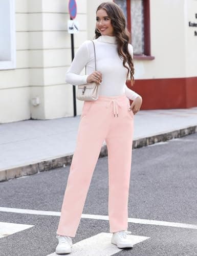 Svanco Womens Fleece Trouser Warm Winter Lined Jogger Thermal Pant Pink — view 4