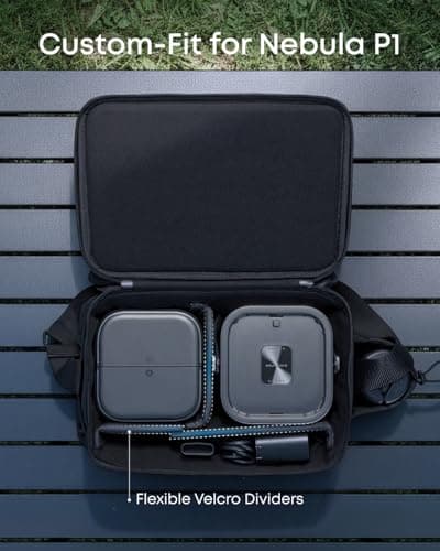 NEBULA Portable Carry Bag for P1 Projector, Compact and Lightweight Travel Case with Adjustable Storage, Shoulder Strap, and Durable Waterproof Polyester Fabric — view 3