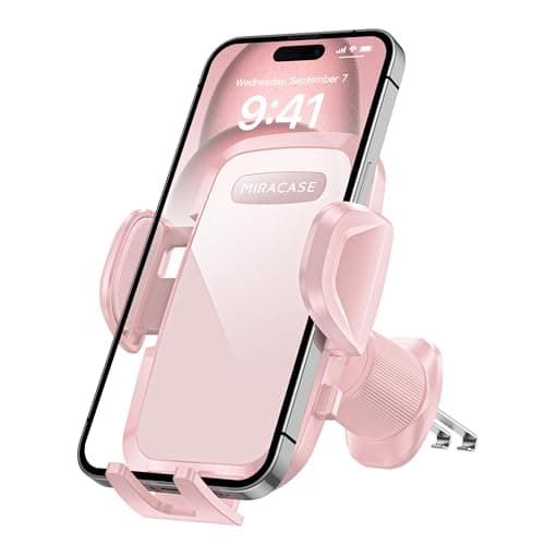 miracase 2nd Generation Car Phone Holder, Air Vent Phone Holder for Cars 360° Rotation, Universal Mobile Phone Mount Automobile Cradles for Vent Van iPhone 17 16 15 14 Pro Max 13 12 11 Samsung