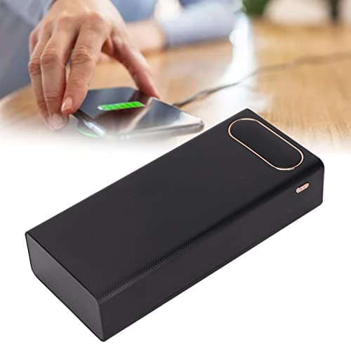 16x18650 External Battery Pack Shell, 2 USB Output DIY Power Bank, Plastic Shell Box with LCD Display, Power Bank Case, With three Micro/Type C input, Small and light Design(black) — view 4