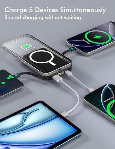 Podoru for Magsafe Power Bank, 10000mAh 20W Magnetic Portable Charger — view 5