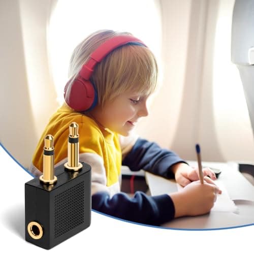 AXFEE 2PC Airplane Flight Headphone Adapters,3.5mm Airplane Flight Adapters — view 6