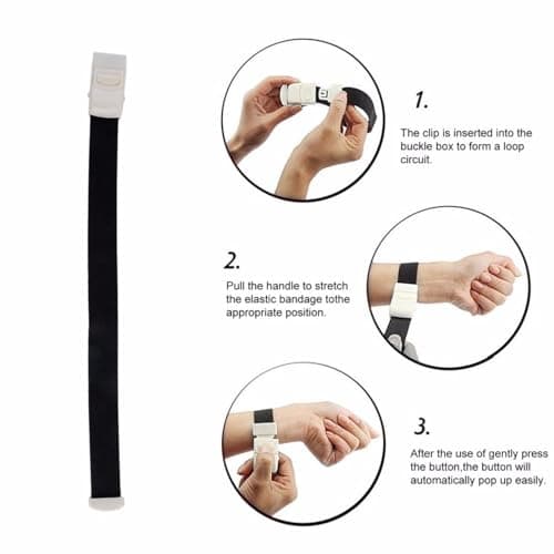 SEIWEI Black First Aid Quick Release Tourniquet Outdoor Emergency Tourniquet Buckle Tourniquet for Camping, Hiking, Survival Situations — view 4