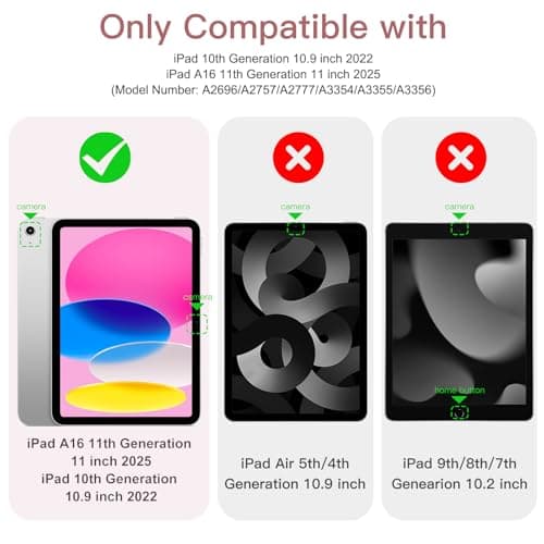 Vobafe Case for iPad A16 11th Generation 11 Inch 2025/iPad 10th 10.9" 2022 — view 2