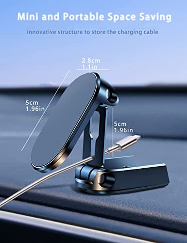 Magnetic Phone Holder Upgrade Double-Layer Foldable Universal 360° Rotation — view 5