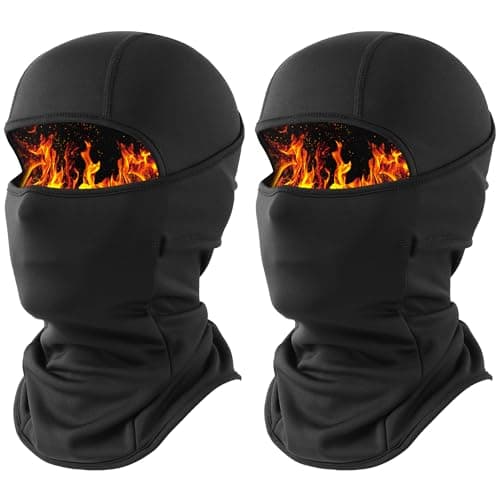 WTACTFUL 1-2 Pack Ski Mask Balaclava, Windproof Warmer Thermal Winter Men