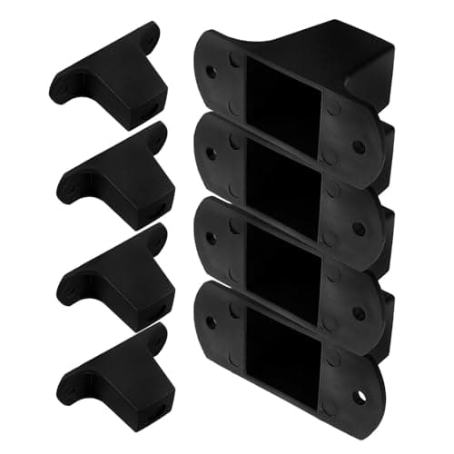 8 Sets Black Plastic Speaker Foot Pads for Luggage and Amplifiers