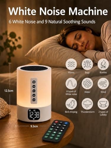 Night Light Portable Bluetooth Speaker with Alarm Clock Gifts for kids Teen — view 4