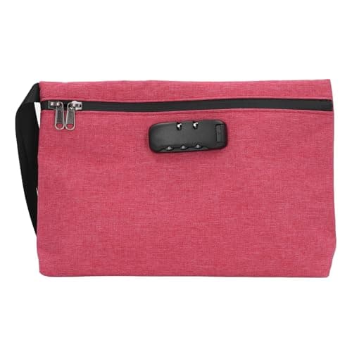 Fdit Pink Smell Proof Bag with Combination Lock, Activated Carbon Lining — view 6