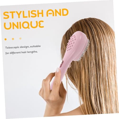 SHERCHPRY Retractable Hair Comb Detangling Comb Anti-static for Women Abs Material Scalp Massage Function, Expandable Design Portable Suitable for Travel and Home Use — view 5