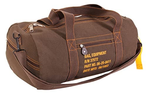 Rothco Canvas Equipment Duffle Bag – Travel & Gym Bag with Heavyweight Cotton Canvas Material – Great for Storing Gear, Clothing, and More, Earth Brown, 19", Duffle Bag — view 6