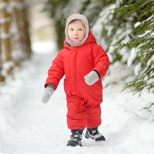 QKURT Toddler Winter Warm Balaclava, Thermal Windproof Hat Neck Warmer Warm Knit Cap Scarf Kids Winter Knitted Beanie Hat Snood Neck Warmer — view 5