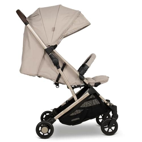 Cosatto Yo Travel Stroller - Baby Pushchair Lightweight Compact Fold from Birth to 25kg - Airline Compatible, One Hand Easy Fold, Large 8kg Shopping Basket, Raincover & Bumper Bar (Whisper) — view 3