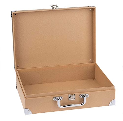 Glorex 6 2027 245 Travel Suitcase Made from Sustainable FSC Certified Cardboard Approx. 35.5 x 25 x 10 cm Papier Mache for Sticking, Painting, Decopatch or Napkin Technique, Natural Brown — view 3