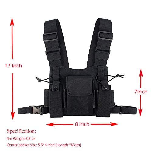 CLAPE Multifunctional Chest Bag Small Chest Rig Pack for Mens Women — view 2