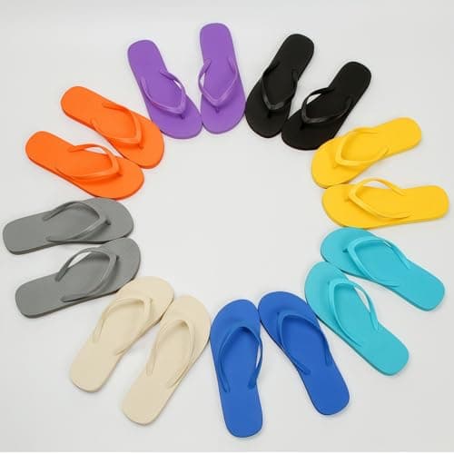 JoWebb Quick-Dry Unisex Flip Flops for Adults - Beach Pool Shoes with Non-Slip Sole | Lightweight Summer Sandals for Women Men Outdoor Swimming — view 6