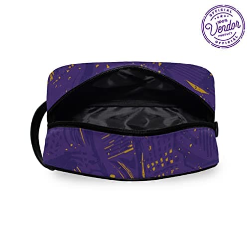 BBGreek Omega Psi Phi Fraternity Paraphernalia - Toiletry Travel Bag Organizer - Collection - Official Vendor, dopp-kit-abstract, Soft-Case — view 4