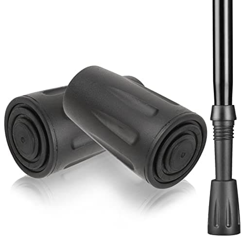 Walking Stick Rubber Tips,Walking Poles Rubber Tips Ferrules,2pcs(11mm)