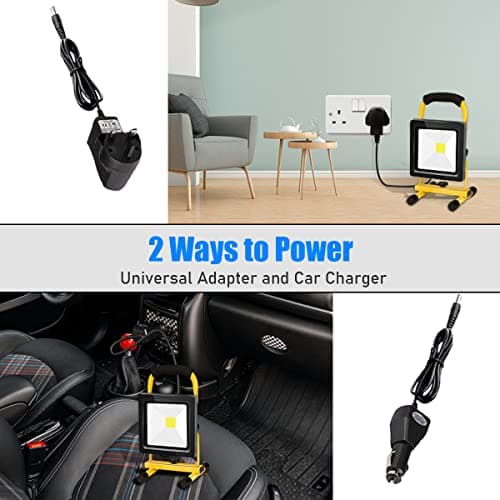 Edasion 20W LED Rechargeable Work Light 3000LM Portable Battery Floodlight — view 6