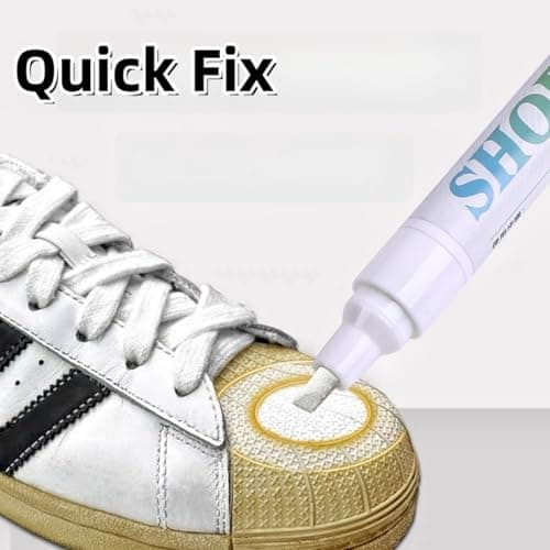 Shoe Repair Pen,White Shoe Polish,Useful White Trainer Cleaner Pen,W-hite Sh-oe Cleaner,TRAI-ner Whitener for WHI-te Trainers,Sneaker Clean-er,Portable Sho-e Dye,WHI-te Leather Sho-e Cle-aner — view 3