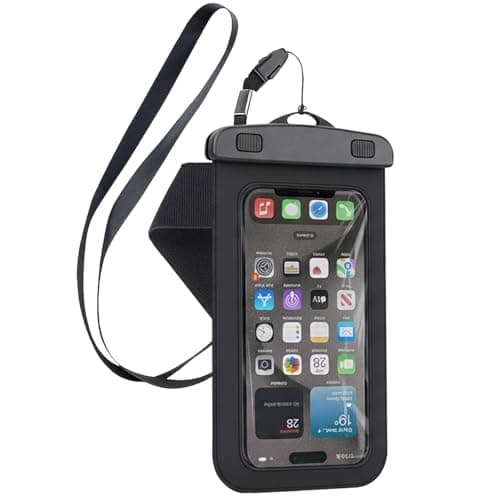 Waterproof Phone Case, 6.7-inch Waterproof Phone Pouch Dry Sealed Bag for iPhone 17 16 15 14 13 12 11 Pro Max XR Samsung S24 S23 S22 S21 Huawei P60 for Beach Swimming Fishing Hiking Surfing 1 Pack