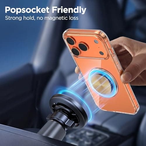 Miracase Magnetic Car Phone Holder for Air Vent, 360° Rotatable Phone Holder for Cars, [Durable Hook Clip & Super-strong Magnetic Attraction] Fit for iPhone 17 Pro Max Air 16 15 14 13 12 — view 4