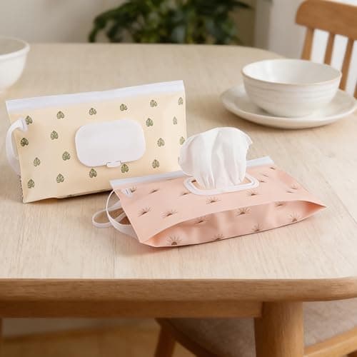 4Pcs Reusable Baby Wipes Pouches, Portable Dispenser — view 5