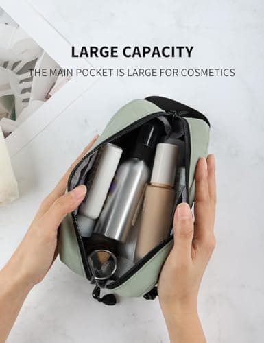 GOX Travel Toiletry Bag Dopp Kit Case for Men Multifunction Packing Organizer Pouch, Mint Green, Toiletry Bag for Travel — view 6