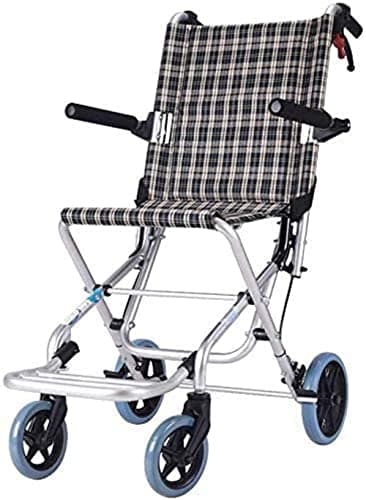 Aluminium Wheelchair-Light Foldable Wheelchair with 360° Nonslip Front Wheel and Flipflops Suitable for Children — view 2